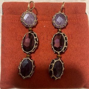 Purple earrings- Boks & Baum.